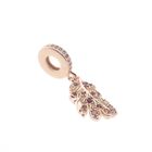 Image 3 of Pandora Moments dangle charm; Rose gold plated; Oak Leaf