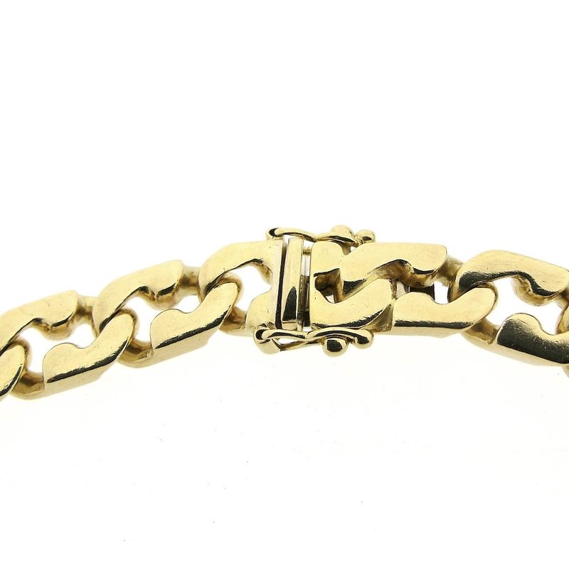 Image 5 of Solid gold gourmet link bracelet