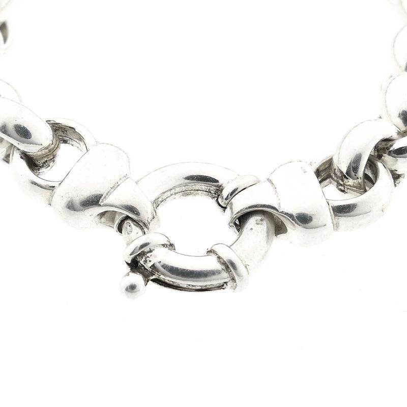 Afbeelding 4 van Zilveren jasseronschakel armband | 20,5 cm 
