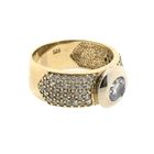 Image 2 of Two-tone gold ring with zirconia