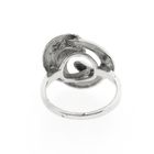 Image 4 of White gold ring; knotted
