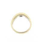 Image 5 of Two-tone gold solitaire ring with diamond | 0.24 ct.