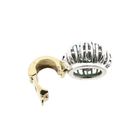 Image 6 of Two-tone gold pendant with emerald and diamond | 0.16 ct.