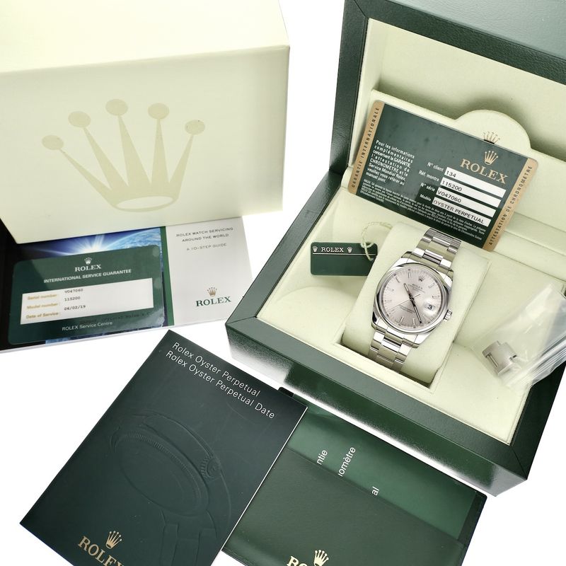 Image 4 of Rolex Date 34mm 115200; Automatic watch