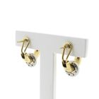 Image 9 of 18-karat two-tone gold earrings with 0.16 ct. diamonds