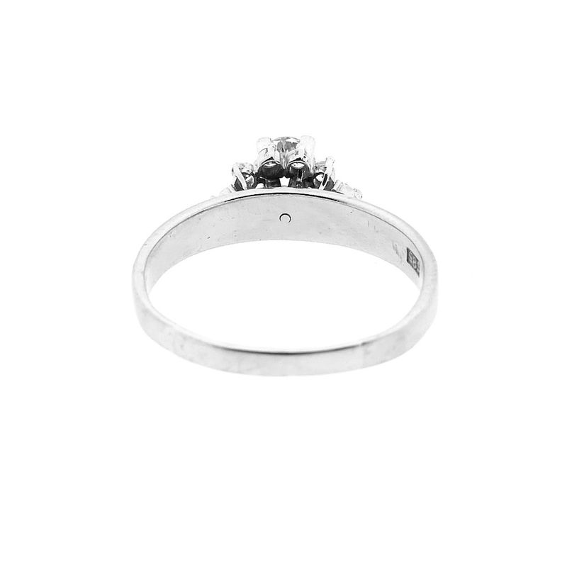 Image 4 of White gold entourage ring with diamond | 0.48 ct.