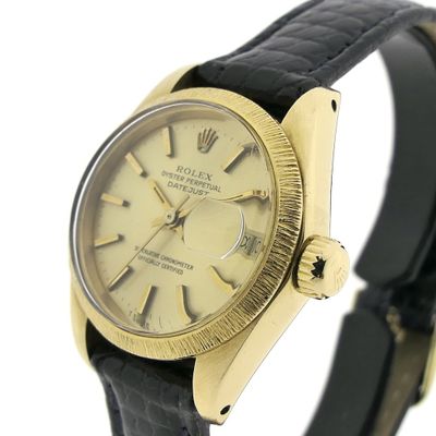Image 2 of Rolex Lady Datejust 26mm; Vintage 18k gold women's watch