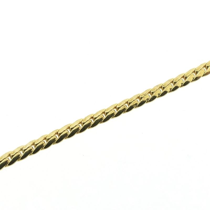 Image 5 of Gold necklace with a fixed pendant and diamond; 0.01 ct. | 42 cm