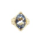 Image 3 of Vintage gold ring with aquamarine
