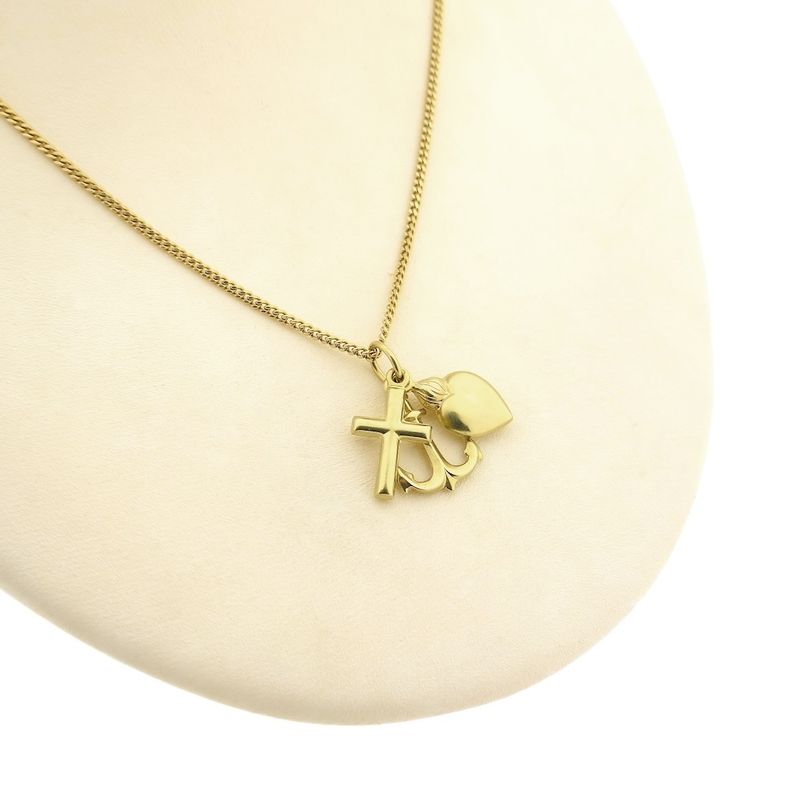 Image 4 of Gold pendant; Faith, hope and love