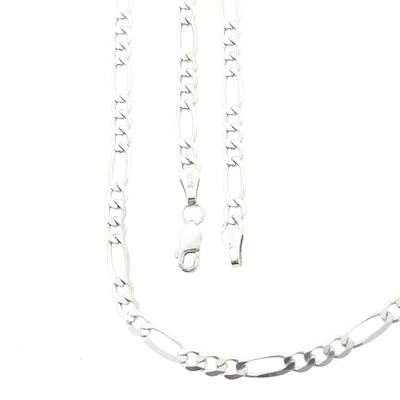 Image 1 of Silver Figaro link chain | 70.5 cm