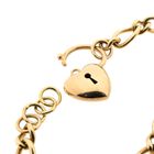 Image 6 of 9 carat fantasy link bracelet with heart clasp