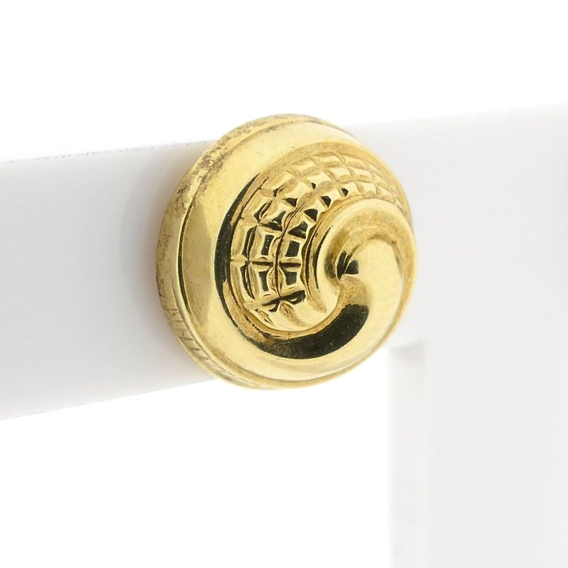 Image 4 of Vintage gold round stud earrings