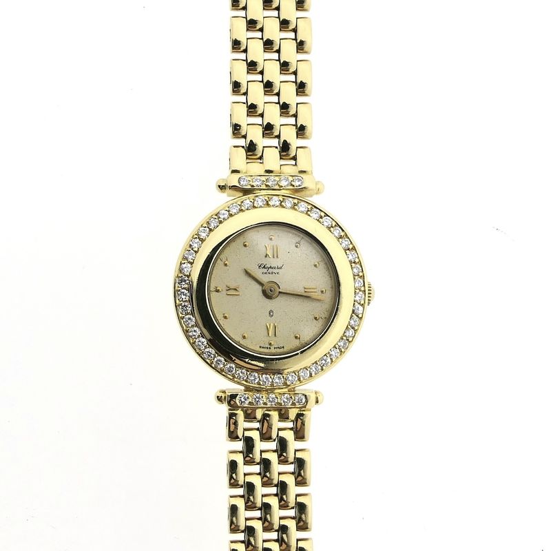 Image 18 of Chopard Geneva Classic 884.1; Vintage 18k gold women's watch with diamonds