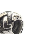 Image 5 of Pandora charm; Silver with gold; Letter L