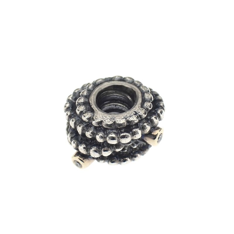 Image 1 of Pandora charm; Silver with gold; Entangled Beauty Ring