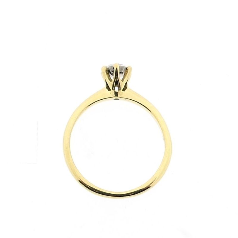 Image 5 of Gold Solitaire Ring with Diamond; 0.33 ct.