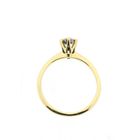 Image 5 of Gold Solitaire Ring with Diamond; 0.33 ct.