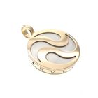 Image 1 of Golden BVLGARI Mother of pearl spinning pendant; Yin and Yang
