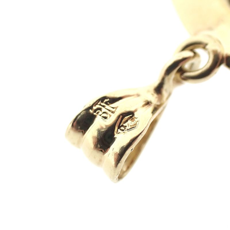 Image 5 of Vintage gold pendant with flower