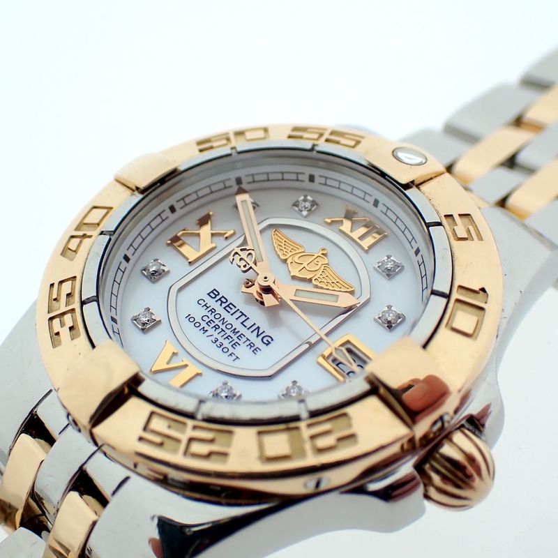 Image 4 of Breitling Galactic 'Mother of Pearl'; Women's watch with diamonds