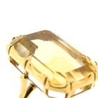 Image 4 of Gold ring set with synthetic yellow gemstone