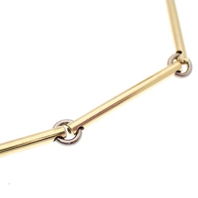 Image 2 of Two-tone gold link bracelet
