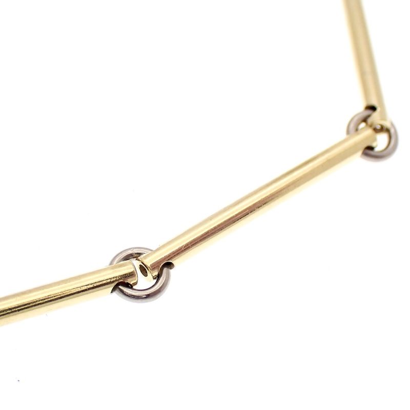 Image 2 of Two-tone gold link bracelet