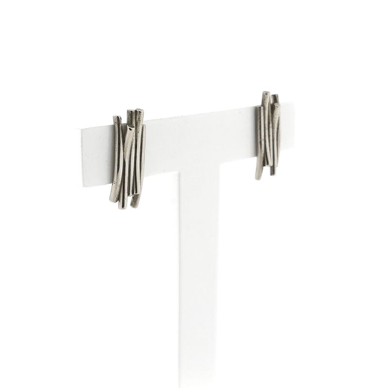 Image 3 of Vintage White Gold Stud Earrings