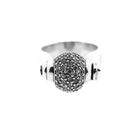 Image 3 of Silver rotating women's ring with zirconia | BIBA
