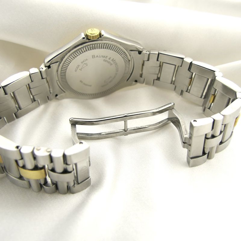 Image 13 of Baume & Mercier Malibu MV045045; Vintage bi-color men's watch