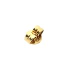 Image 5 of Bicolor gold stud earrings with diamond; 0.20 ct.