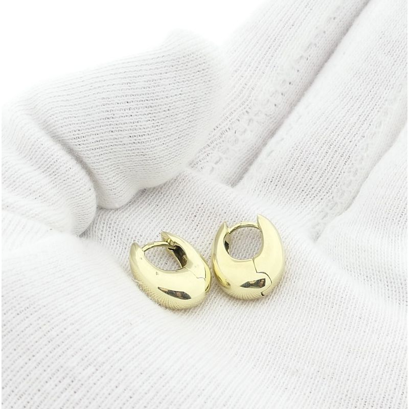 Image 5 of Gold oval earrings