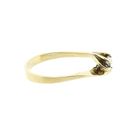 Image 5 of Golden solitaire ring with zirconia