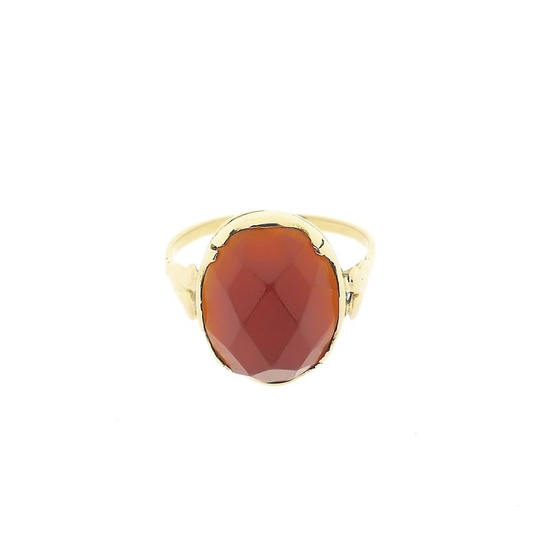 Image 2 of Gold ring with carnelian