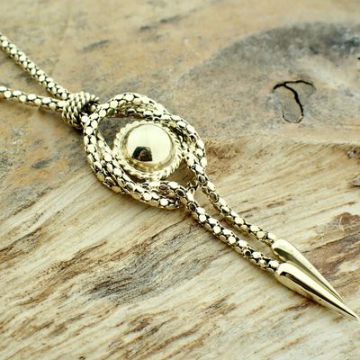 Image 2 of Gold mirrored mesh necklace | 45 cm