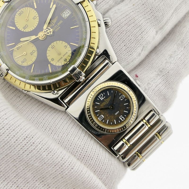 Image 5 of Breitling Chronomat; Chronograph men's watch with UTC module