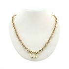 Image 1 of Bicolor gold jasseron necklace | 51 cm