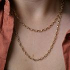 Image 12 of Gold anchor link chain/sautoir