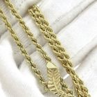 Image 9 of Gold twisted link chain with tassels | 48 cm