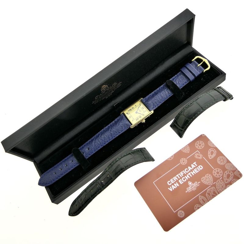 Image 5 of Cartier Tank 'Vermeil'; Women's watch