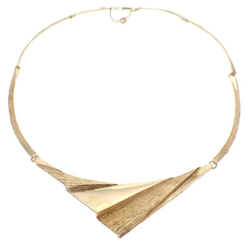Image 1 of Gold necklace with organic design | 43 cm