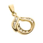 Image 3 of Gold pendant with zirconia stones