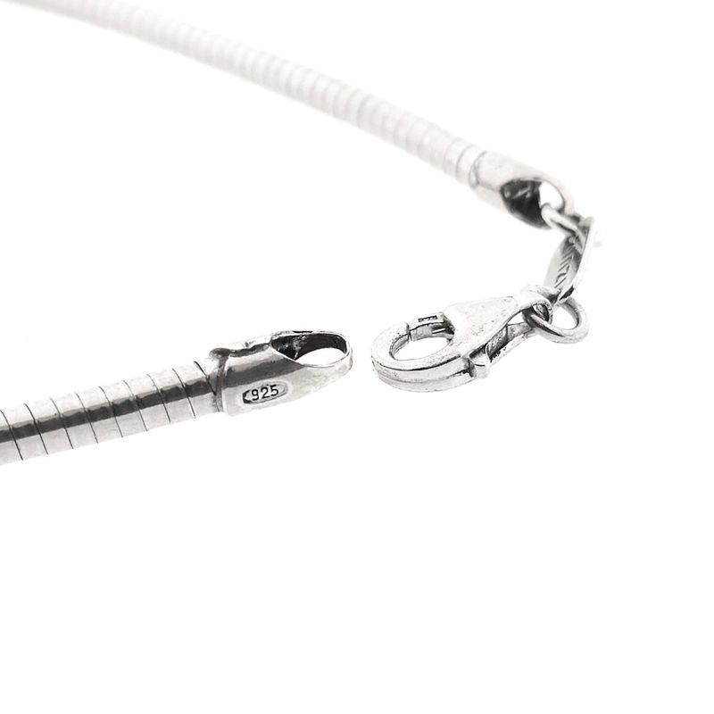 Image 7 of Zinzi Silver Snake Chain Necklace