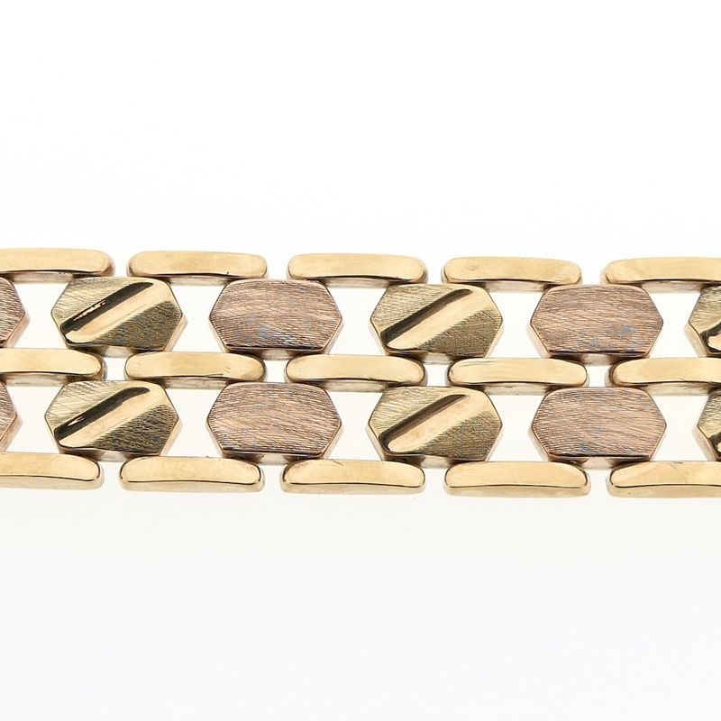 Image 7 of 8 carat bicolor link bracelet
