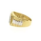 Image 7 of Two-tone gold Rolex President band ring with zirconia