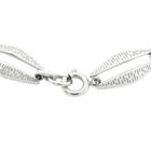 Image 5 of Silver link bracelet with fantasy pattern | 19.5 cm