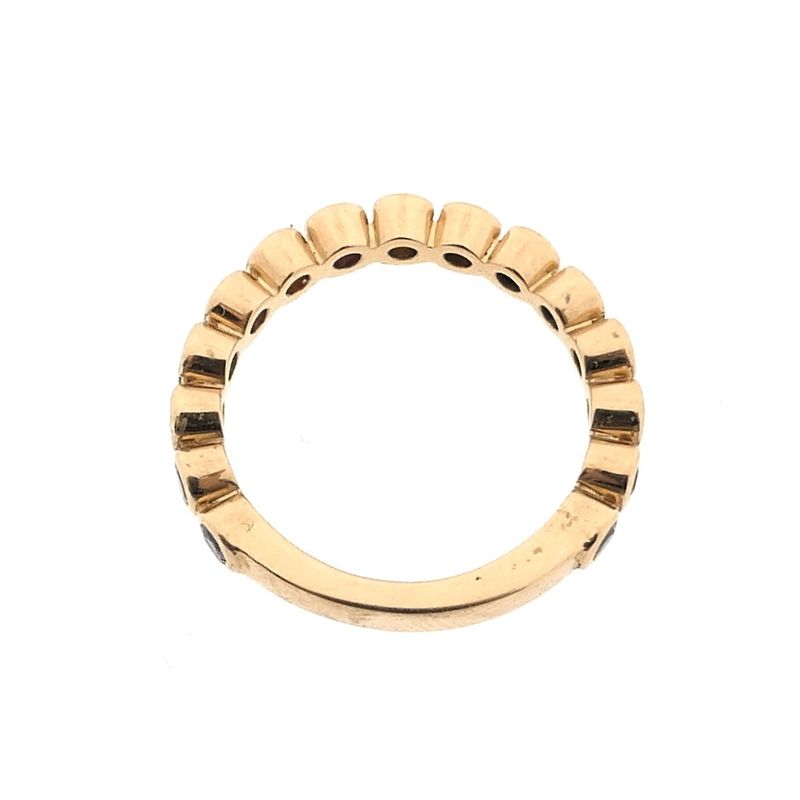 Image 5 of 18K rose gold ring with a mix of sapphires | Source