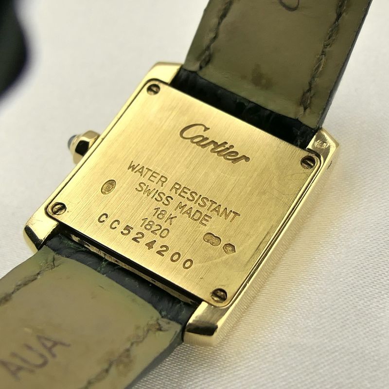 Image 12 of Cartier Tank Française 1820; 18k gold ladies' watch