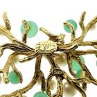 Image 6 of Gold necklace with pearl and Imperial jade | 42 cm